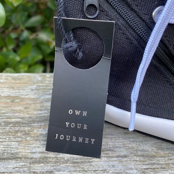 Own Your Journey Black High-top Keychain/Coin Pouch. NWT. - Picture 3 of 4